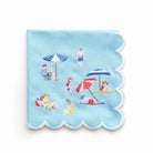 Day at the Beach Cocktail Napkin | Set of 4 - Pomegranate