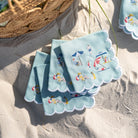 Day at the Beach Cocktail Napkin | Set of 4 - Pomegranate