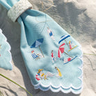 Day at the Beach Napkin | Set of 4 - Pomegranate