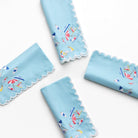 Day at the Beach Napkin | Set of 4 - Pomegranate