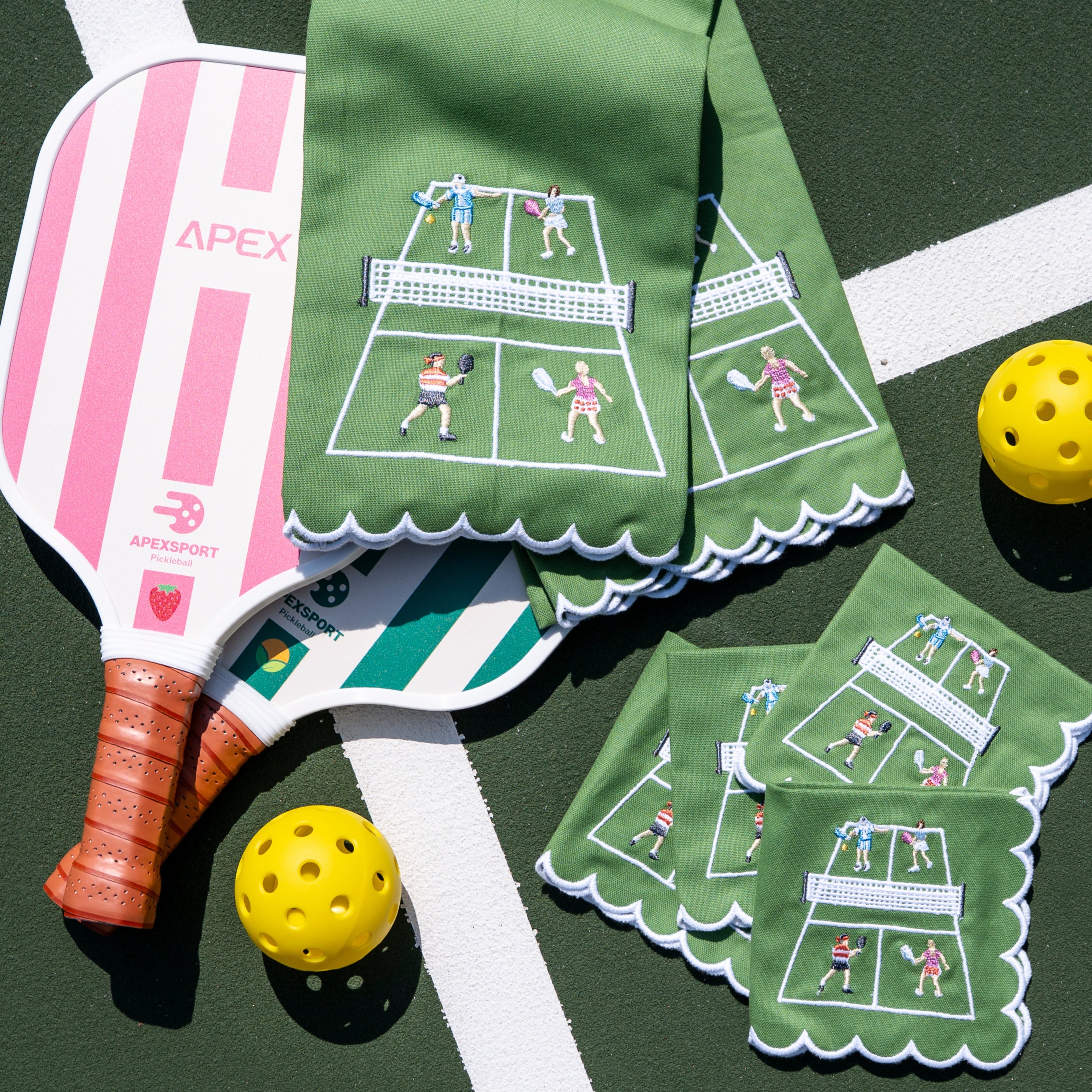 Pomegranate Day at the Courts Tea Towels - Thumbnail 2