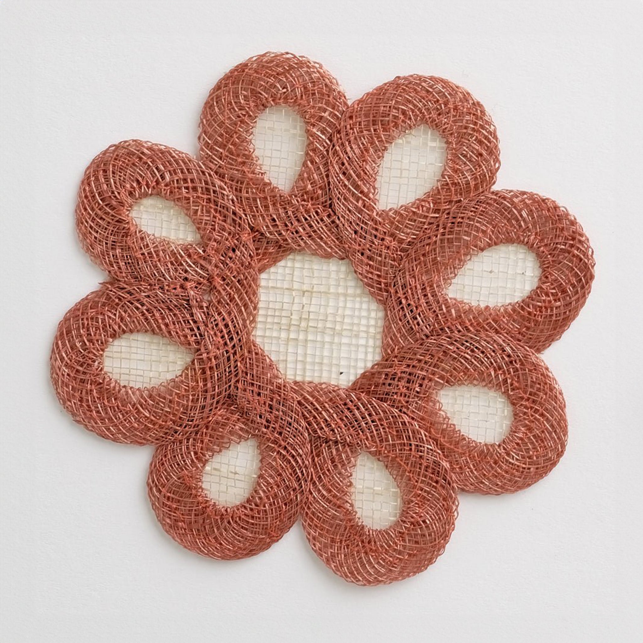 Terracotta Woven Doodles Coaster | Set of 4 – Pomegranate