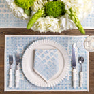 Elise Aqua Placemat | Set of 4 - Pomegranate