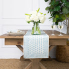 Elise Aqua Table Runner - Pomegranate