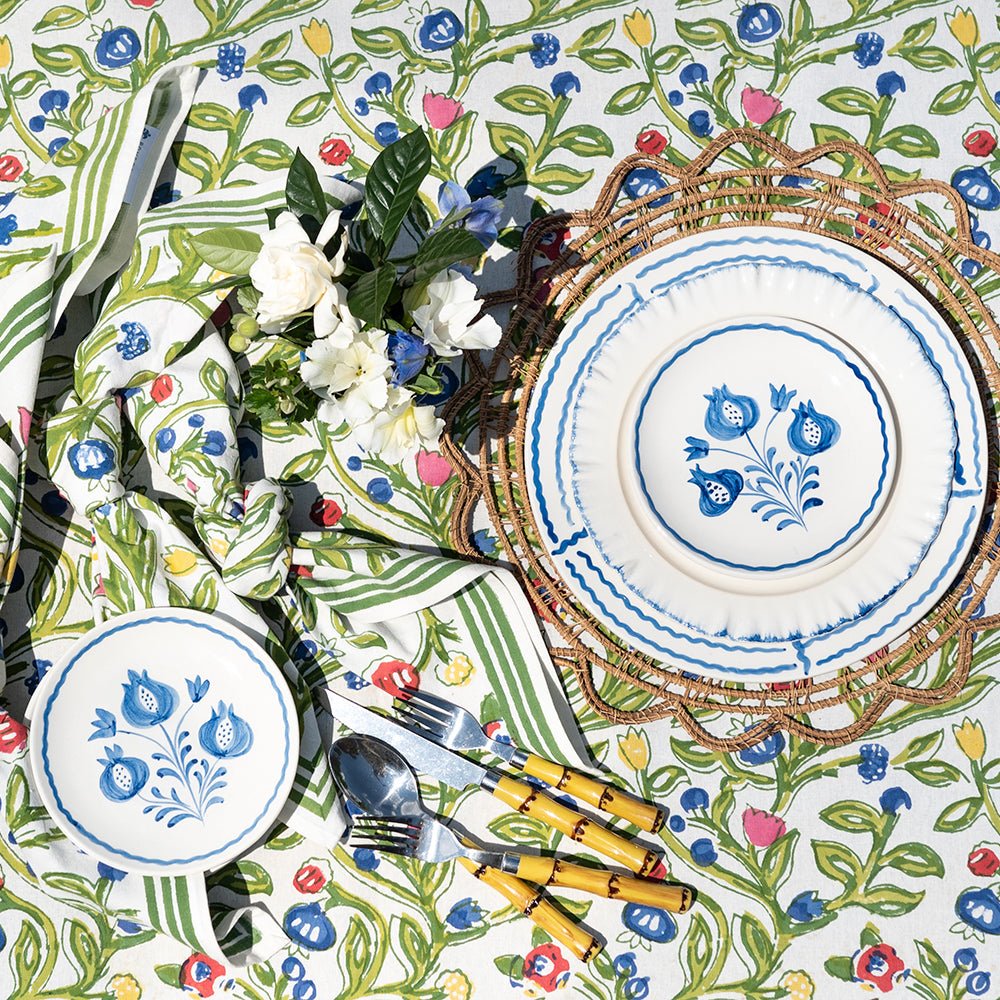 Pomegranate Trio Sketch Appetizer Plate - Thumbnail 4
