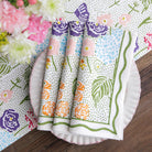 Festive Garden Colorful Hand Block Printed Floral Cotton Napkins