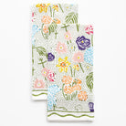 Festive Garden Colorful Hand Block Printed Floral Kitchen Tea Towels