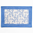 Floral & Berries Blue & White Placemat | Set of 4 - Pomegranate