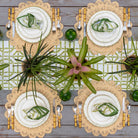 Green Bamboo Table Runner - Pomegranate