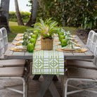 Green Bamboo Table Runner - Pomegranate