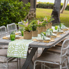 Green Bamboo Table Runner - Pomegranate