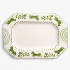 Green Horse Rectangle Serving Platter - Pomegranate