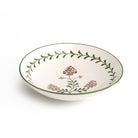 Decorative ceramic plate with floral design on a white background