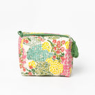 Hydrangea Bloom Small Cosmetic Bag - Pomegranate