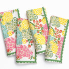 Hydrangea Bloom Napkin | Set of 4 - Pomegranate