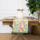 Hydrangea Bloom Table Runner - Pomegranate