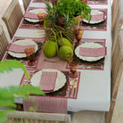 India Hicks Home Fire Bush Sundown Hibiscus Table Runner - Pomegranate