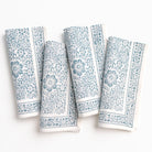 India Hicks Home Desert Rose Saltwater Blue Napkin | Set of 4 - Pomegranate