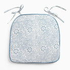 India Hicks Home Desert Rose Saltwater Blue Seat Cushion | Set of 2 - Pomegranate