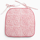 India Hicks Home Desert Rose Sundown Hibiscus Seat Cushion | Set of 2 - Pomegranate