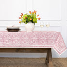 India Hicks Home Desert Rose Sundown Hibiscus Tablecloth - Pomegranate