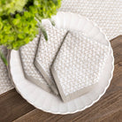 India Hicks Home Fire Bush Island Stone Napkin | Set of 4 - Pomegranate