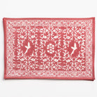 India Hicks Home Hummingbird Sundown Hibiscus Placemat | Set of 4 - Pomegranate