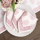 India Hicks Home Paradise Found Sundown Hibiscus Napkin | Set of 4 - Pomegranate