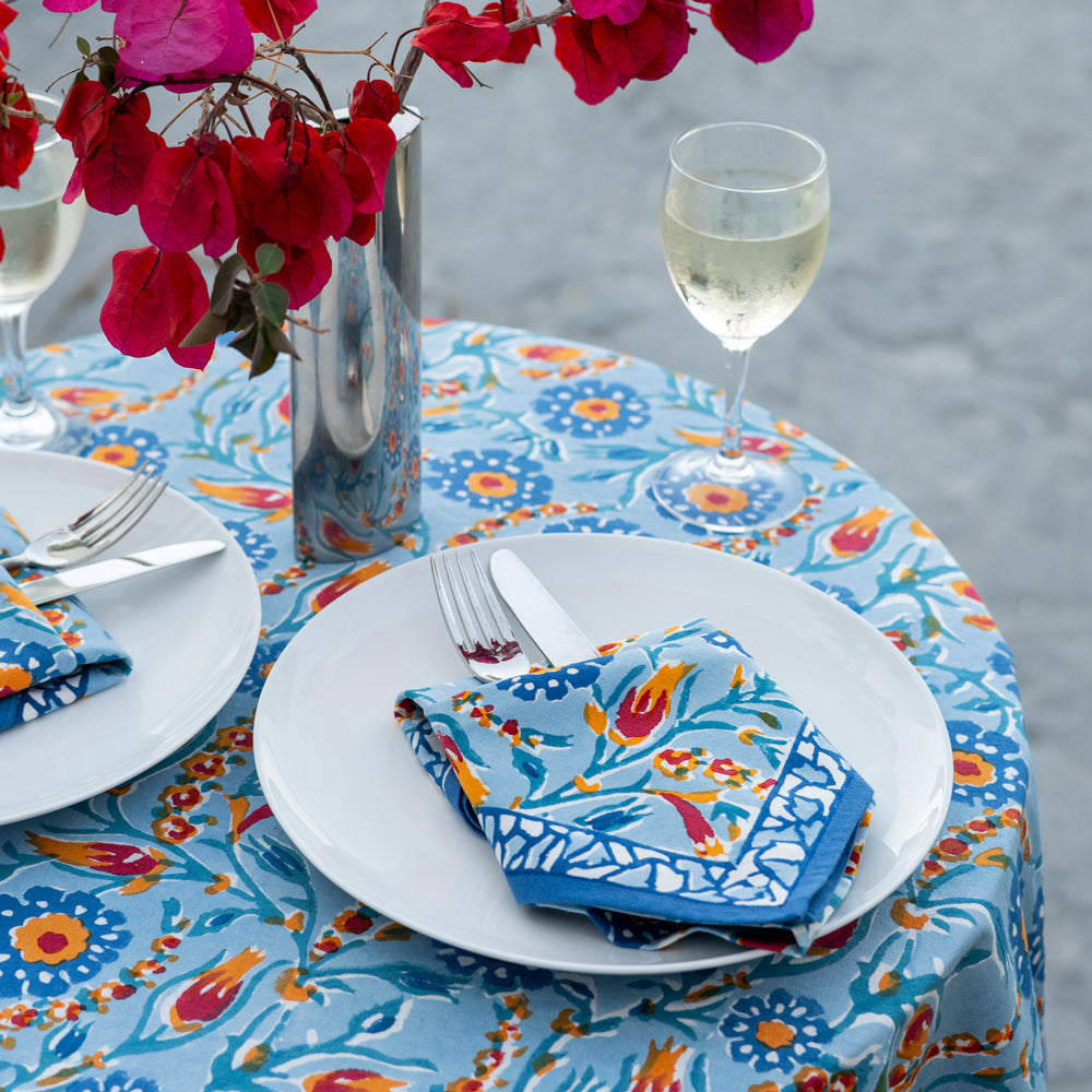 Hand Block Printed Cotton Napkins