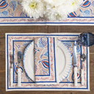 Paisley Vine Blues & Paprika Placemat | Set of 4 - Pomegranate
