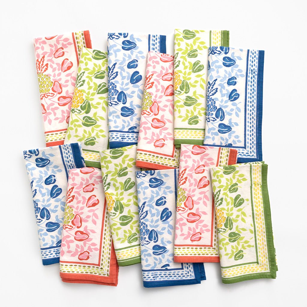 Pineapple Party Napkin Bundle - Pomegranate