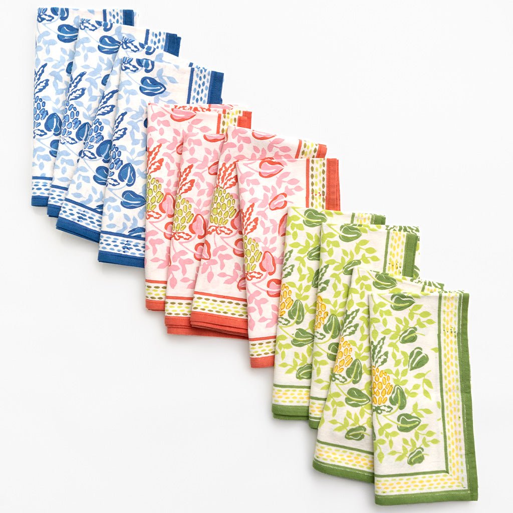Pineapple Party Napkin Bundle - Pomegranate