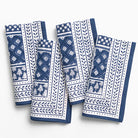 Pom Buti Patchwork Blue Napkin | Set of 4 - Pomegranate