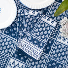 Pom Buti Patchwork Blue Napkin | Set of 4 - Pomegranate