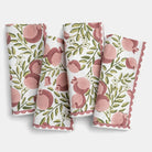 Pomegranate Vine Moss & Mauve Napkin | Set of 4 - Pomegranate