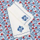 Pomegranate Trio Cobalt Linen Tea Towels - Pomegranate