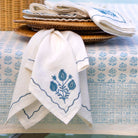 Pomegranate Trio Teal Linen Napkin | Set of 4 - Pomegranate