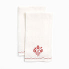 Pomegranate Trio Rose Linen Tea Towels - Pomegranate