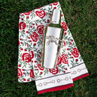 Run for the Roses Equestrian Tea Towels & Silver Jockey Cocktail Shaker