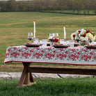 Run for the Roses 152 Tablecloth - Pomegranate