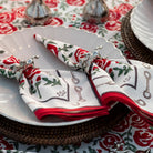 Run for the Roses 152 Napkin | Set of 4 - Pomegranate