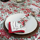 Run for the Roses 152 Napkin | Set of 4 - Pomegranate