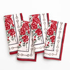Run for the Roses 152 Napkin | Set of 4 - Pomegranate