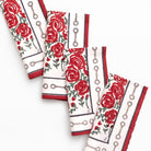 Run for the Roses 152 Napkin | Set of 4 - Pomegranate