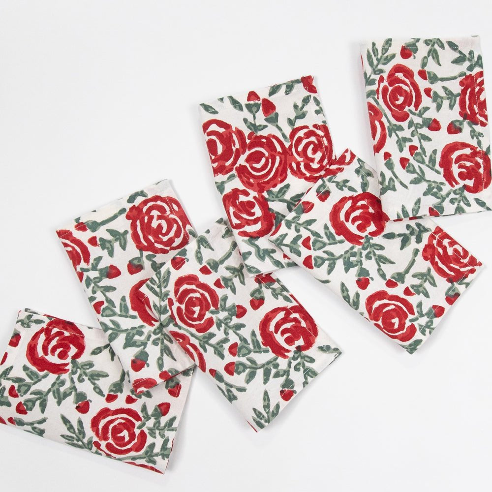 Limited edition "Run For The Roses" Cocktail Napkins in honor of the 150th running of the Kentucky Derby