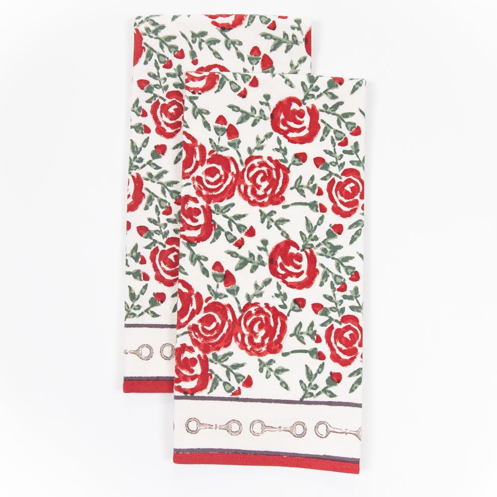 Limited edition "Run For The Roses" Tea Towels in honor of the 150th running of the Kentucky Derby