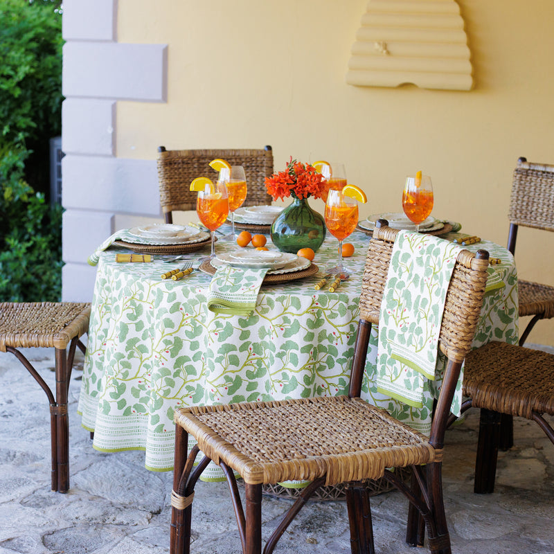 Spring Ginkgo Tablecloth — 55x55
