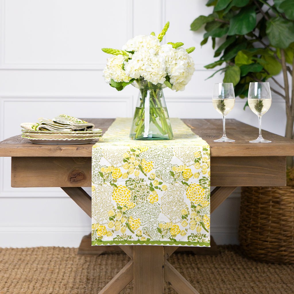 Summer Garden Table Runner - Pomegranate