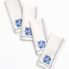 Pomegranate Trio Cobalt Linen Napkin | Set of 4 - Pomegranate