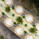 Wild Primrose Yellow & Green Table Runner - Pomegranate